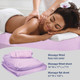 ForPro Premium Microfiber 3-Piece Massage Sheet Set English Rose