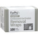 ForPro Expert Embossed Gel Polish Removal Wraps 100-Count