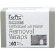 ForPro Expert Embossed Gel Polish Removal Wraps 100-Count