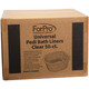 ForPro Universal Pedi Bath Liners, Clear, 14.5” W x 12.5” L x 6” D, 50-Count
