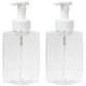 Ginger Lily Farms Foaming Hand Soap Dispenser Clear Bottle with White Pump 15 oz. 2-pk