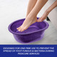 ForPro Universal Pedi Bath Liners, Purple, 14.5” W x 12.5” L x 6” D, 100-Count