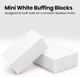 ForPro Mini Buffing Block White 100/180 Grit 1000-Count