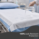 ForPro Basics Waterproof Drape Sheets, 40" x 90", 100ct