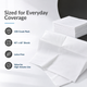 ForPro Basics Waterproof Drape Sheets, 40" x 60", 100ct