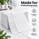 ForPro White Dental Bibs Disposable, 3-Ply Waterproof, 13"x18", 125-Count