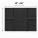 ForPro Black Dental Bibs Disposable, 3-Ply Waterproof, 13"x18", 125-Count