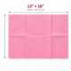 ForPro Pink Dental Bibs Disposable, 3-Ply Waterproof, 13"x18", 125-Count