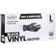 black vinyl gloves large