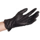 black vinyl gloves