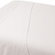 Premium Flannel Massage Flat Sheet White