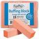ForPro Orange Buffing Block 100/180 Grit 15-Count