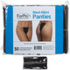 ForPro Bikini Panty, Black, Non-Woven Disposable Underwear, One Size Fits Most, 50-Count 