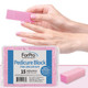 ForPro Pink Pedicure Block 100/180 Grit 15-Count