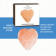 Pure Himalayan Salt Works Heart Massage Stone 2.75” W x 3” H x 1.5” D