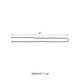 ForPro Hair Pins Brown 3” L 1 Lb.