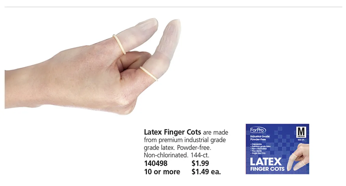 Latex Finger Cots