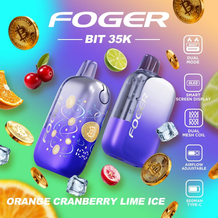 Near Me Foger Bit 35K Disposable Vape (5%, 35000 Puffs) - White Peach  Raspberry Australia Foger Disposable Vape Near Me