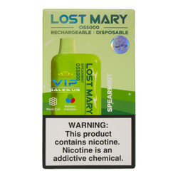 Lost Mary OS5000 Disposable Vape 5% Nicotine Spearmint