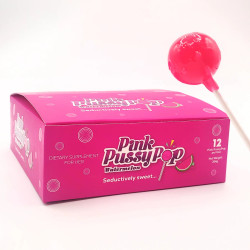 Pink Pussypop Watermelon Lollipop