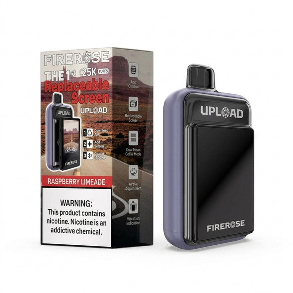 Firerose Upload 25000 Vape — Raspberry Limeade
