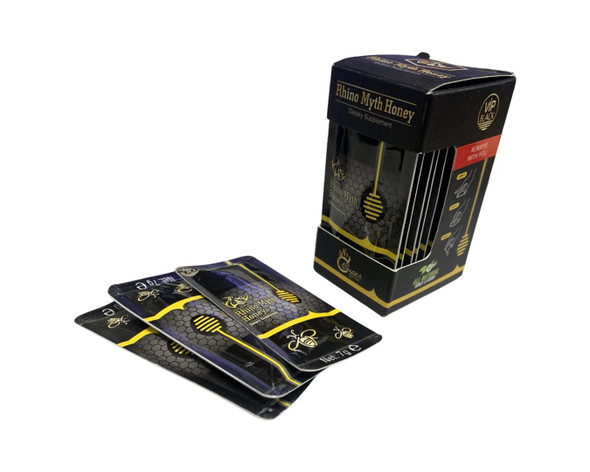 Original Rhino Myth Honey - Black (12 Sachets - 7grams)