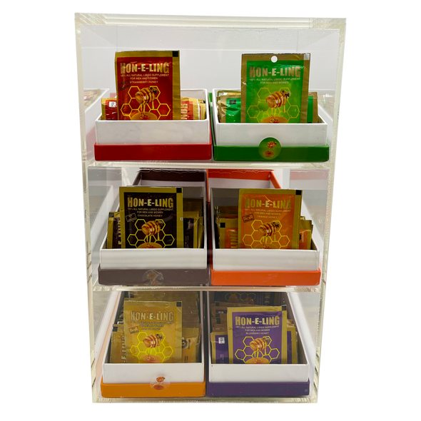 HON-E-LING Mix Flavors Full Display