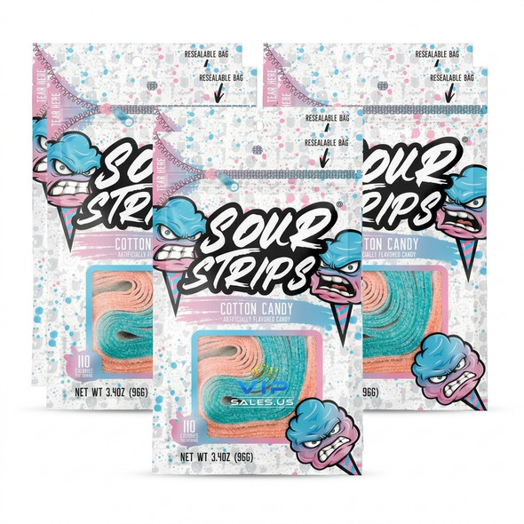 Sour Strips Cotton Candy
