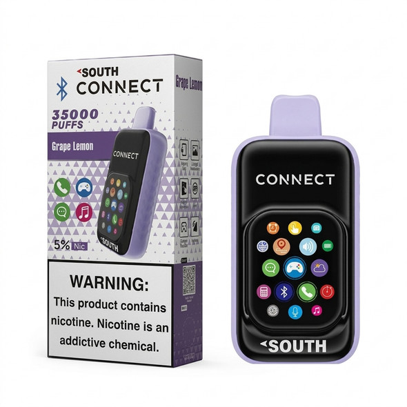 South Connect 35K Puffs 18ML Disposable Vape — Grape Lemon