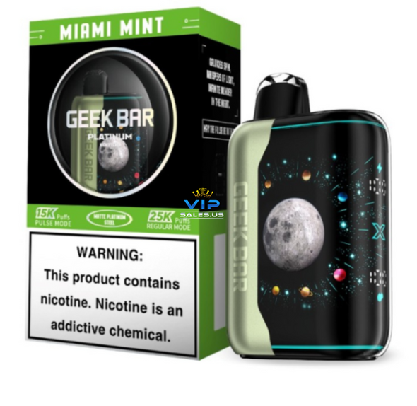 Geek Bar Pulse X Platinum Edition 25k - Minty Miami Bliss