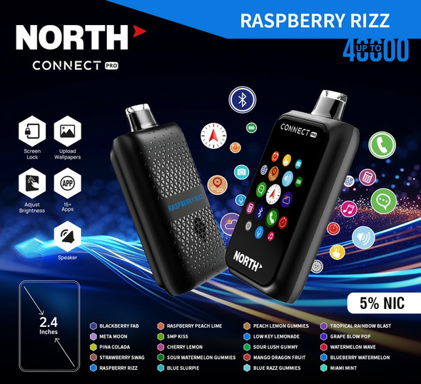 North Connect Pro 40K Disposable - Raspberry Rizz