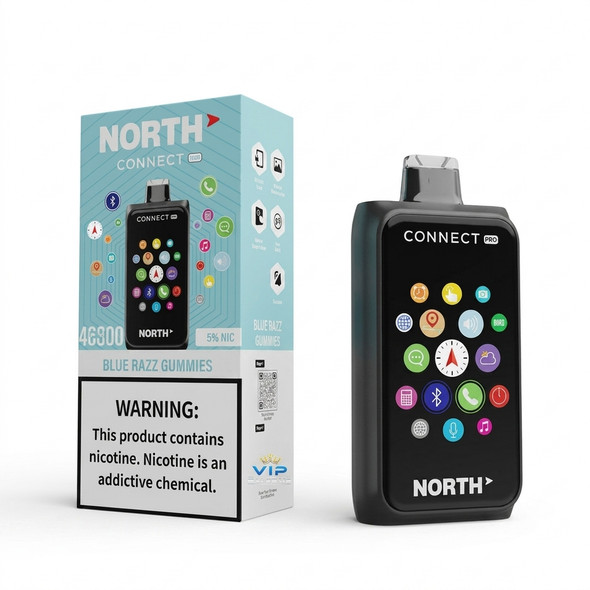 North Connect Pro 40K Disposable — Blue Razz Gummies