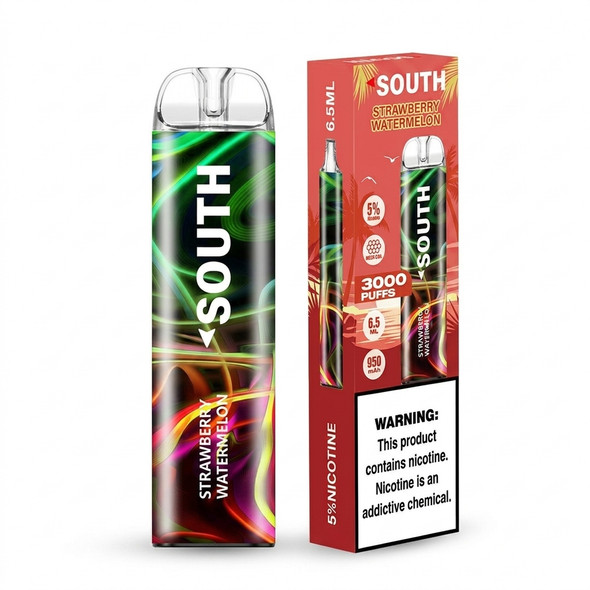 South Powered by North 6.5ML 3K Puffs Disposable — Strawberry Watermelon