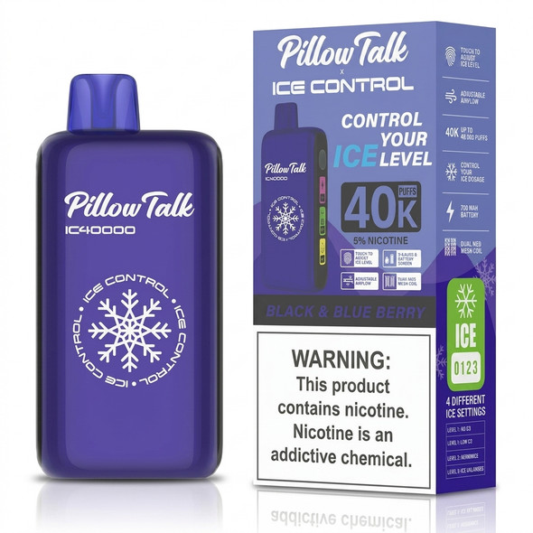Pillow Talk Ice Control 40K — Black & Blue Berry