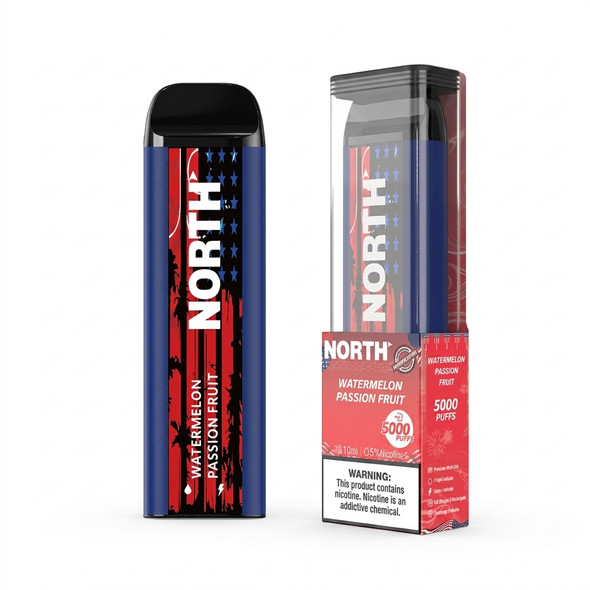 North Disposable Vape 5000 Puff — Watermelon Passion Fruit