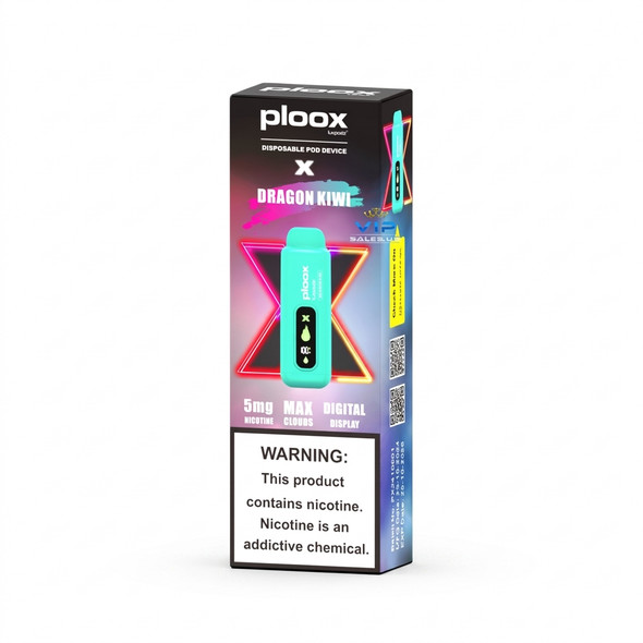 Ploox X Portable Hookah Disposable — Dragon Kiwi