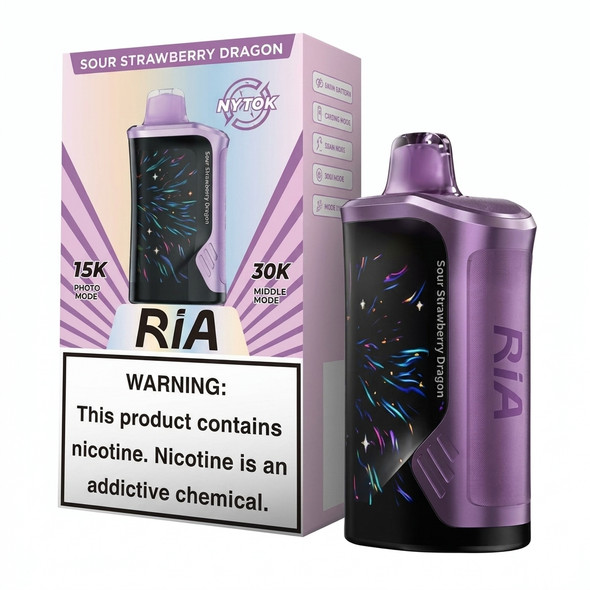 Ria NV30K Disposable 5% — Sour Strawberry Dragon