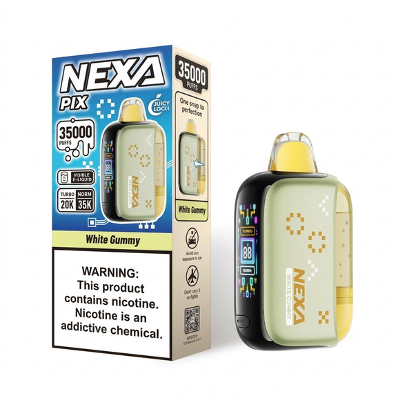 Nexa Pix 35K Disposable Vape 16ml 5% (35000 Puffs) — White Gummy