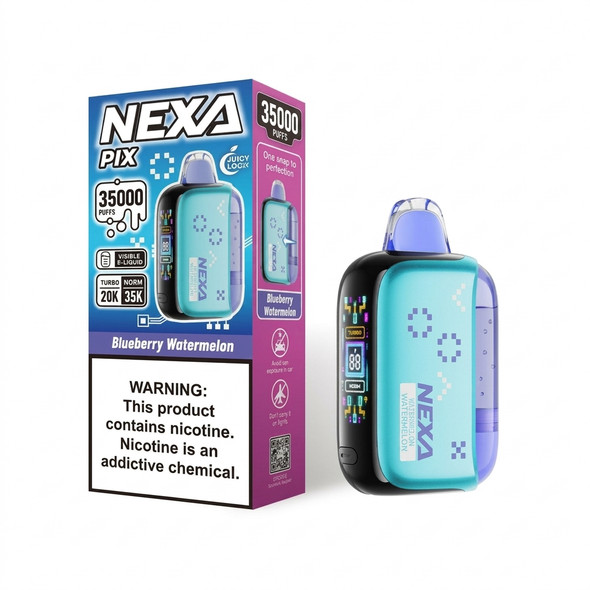 Nexa Pix 35K Disposable Vape 16ml 5% (35000 Puffs) — Blueberry Watermelon