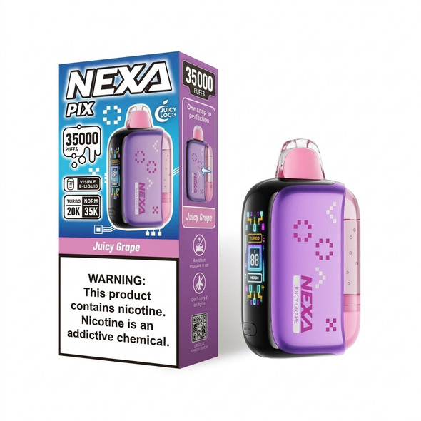 Nexa Pix 35K Disposable Vape 16ml 5% (35000 Puffs) — Juicy Grape