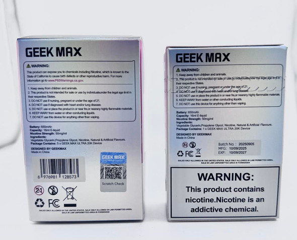 Geek max ultra 20k puffs - STRAWBERRY WATERMELON