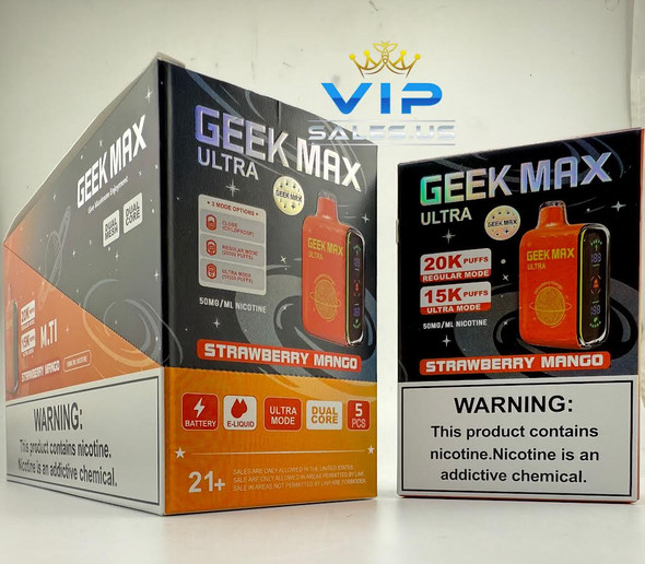 Geek max ultra 20k puffs- STRAWBERRY MANGO
