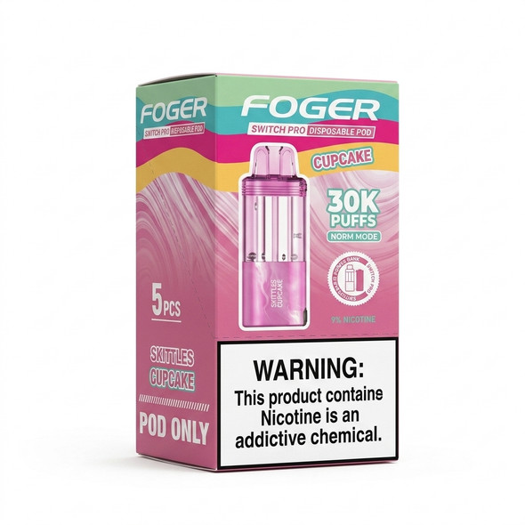 Foger Switch 30K Replacement Pods — Skittles Cupcake