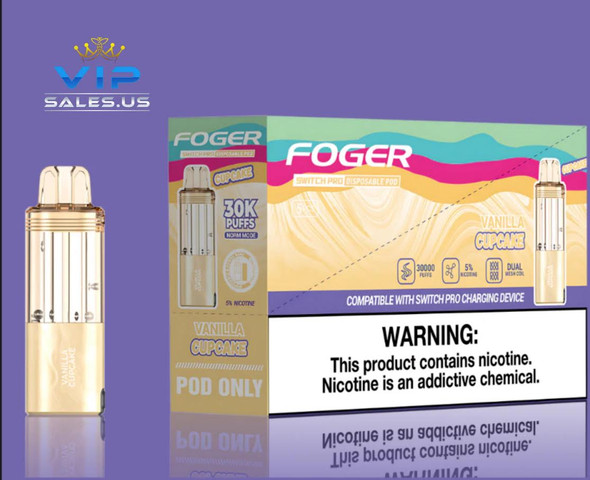 Vanilla Cupcake – Foger Switch Pro Pod | 30K Puffs