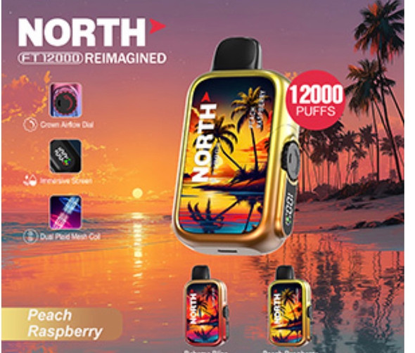 North FT12000 REIMAGINED  peach raspberry 