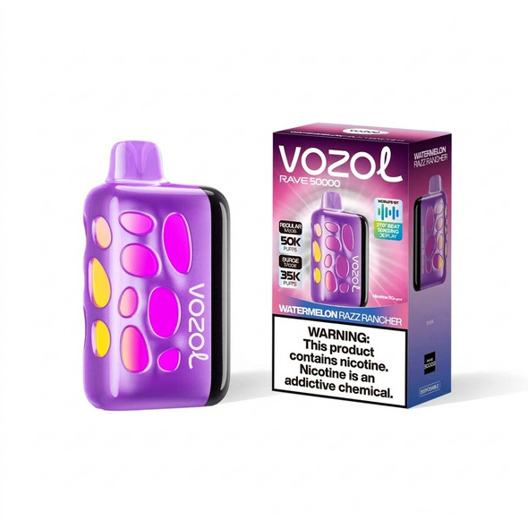 Vozol Rave 50000 Disposable — Watermelon Razz Rancher