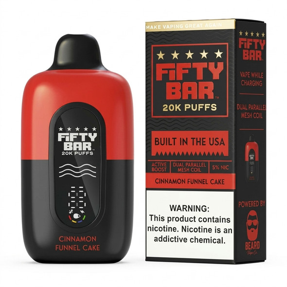 Fifty Bar 20K Disposable — Cinnamon Funnel Cake