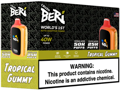 Tropical Gummy Beri Crush 50K Puffs Disposable Vape
