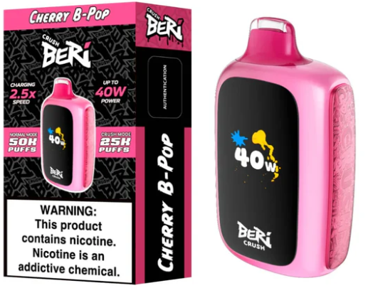 Cherry B Pop Beri Crush 50K Puffs Disposable Vape