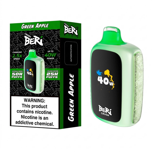 Beri Crush 50K Puffs Disposable Vape — Green Apple